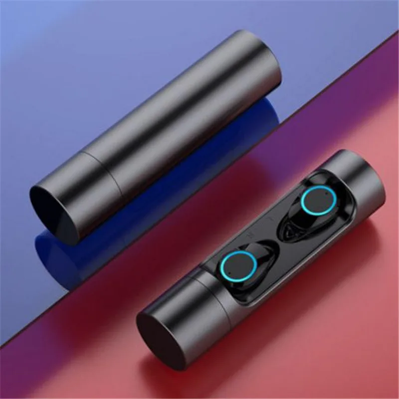 Black Yulubu Bluetooth 5,0 наушники TWS беспроводные наушники Blutooth наушники Handsfree спортивные Игровые наушники для телефона huawei Xiaomi - Цвет: Black