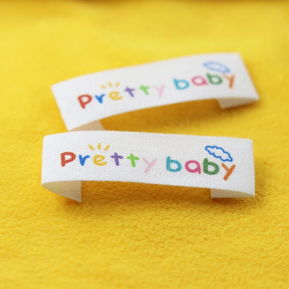 Custom Sewing label Handmade Tags kids Name Labels Cotton Ribbon labels Logo Labels(MD0024) | Дом и сад