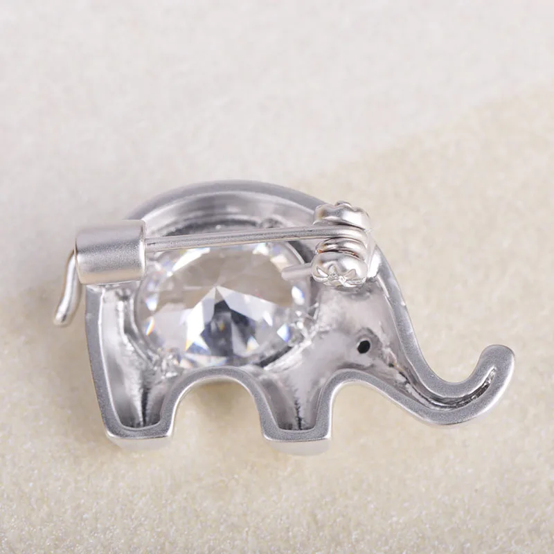 Женская/Детская брошь в форме слона Blucome золотистая Медная ювелирное украшение