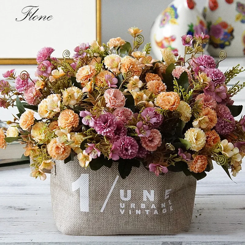 Flone искусственные цветы высококачественный Шелковый букет свадебный цветок
