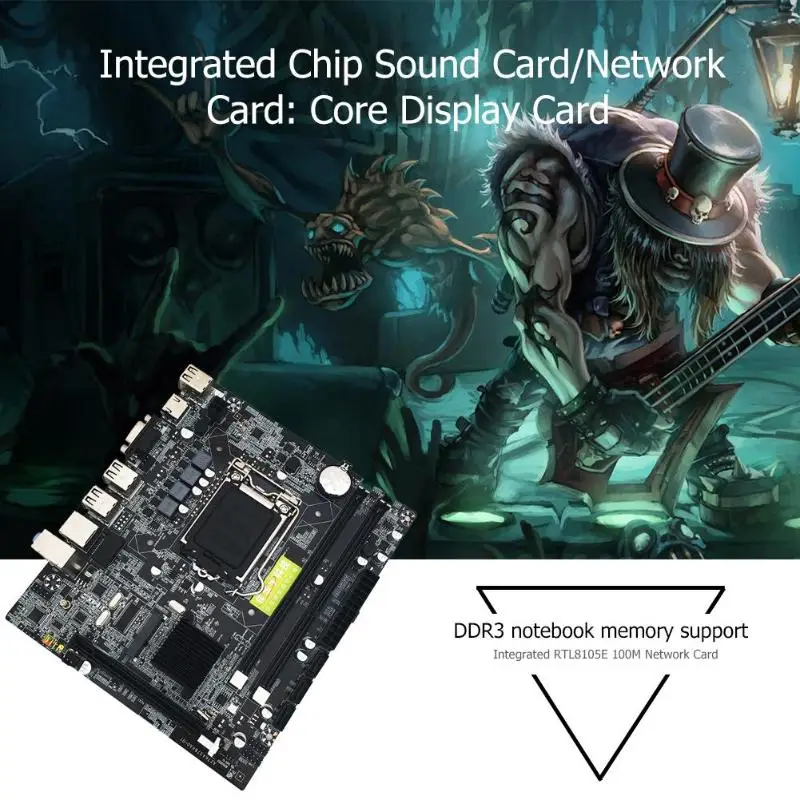 H55 PC LGA1156 компьютерная настольная материнская плата DDR3 Двойная материнская плата с интерфейсом HDMI HD Тип памяти DDR3 1333/1066 МГц