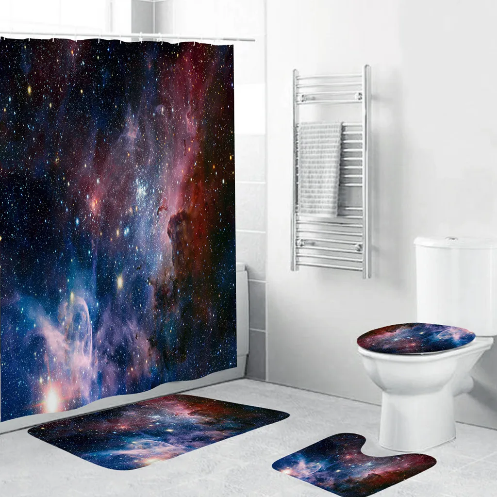 4 шт. специальный коврик для ванной комнаты туалета набор ковриков нескользящий