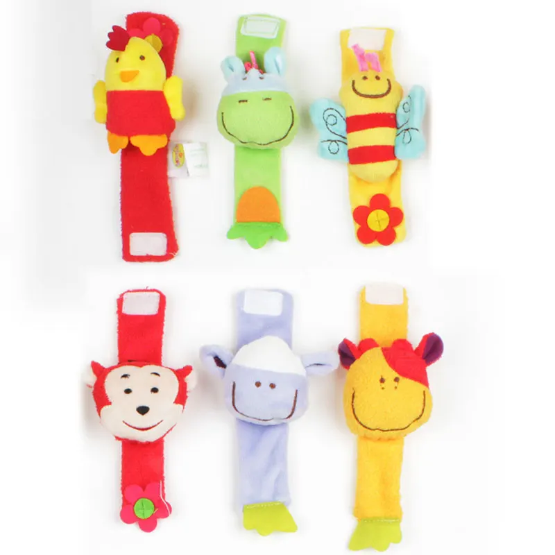 1 шт. детские игрушки в виде животных 0 12 месяцев плюшевая детская погремушка