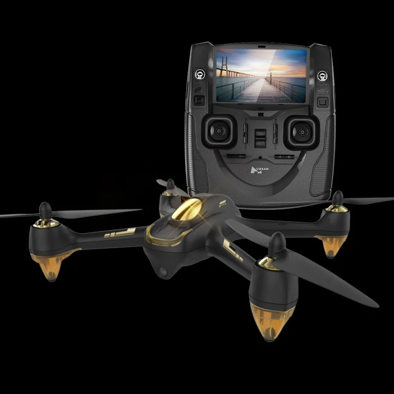 Белого и черного цвета) новые Hubsan X4 FPV H501S-S Quadcopter drone 1080 P камера gps Follow me(следуй за мной) и возврата домой - Цвет: Black H501S
