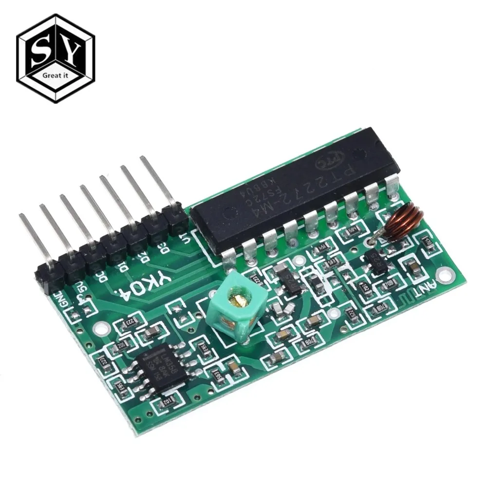 1 комплект Great IT IC 2262/2272 4 канала 315 МГц ключ беспроводной пульт дистанционного управления комплекты модуль приемника для arduino