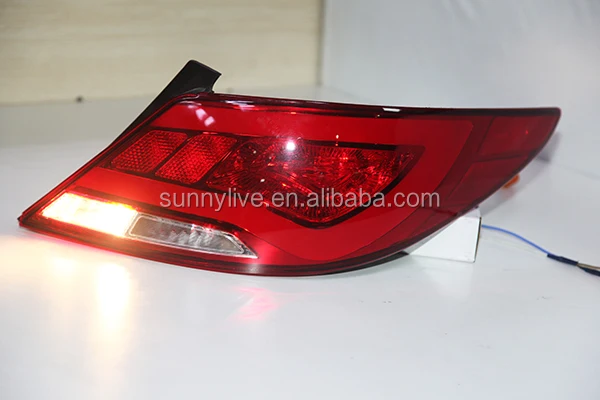 Для hyundai Verna Solaris светодиодный задний фонарь 2010-13 лет YZ type