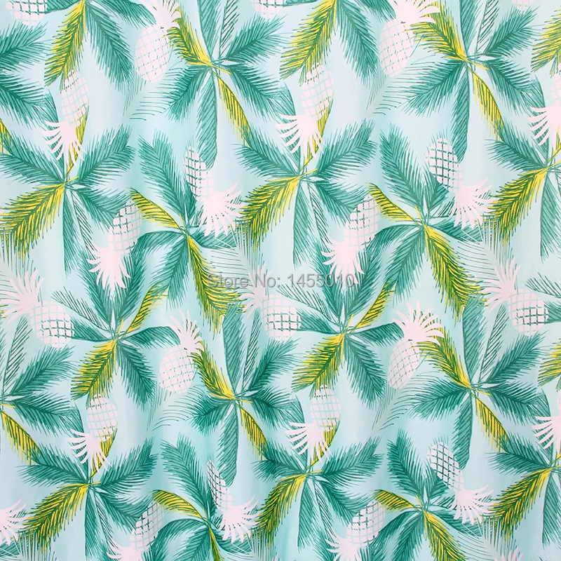 Happy Tree полиэстер зеленый ананас водонепроницаемые занавески для душа плотная