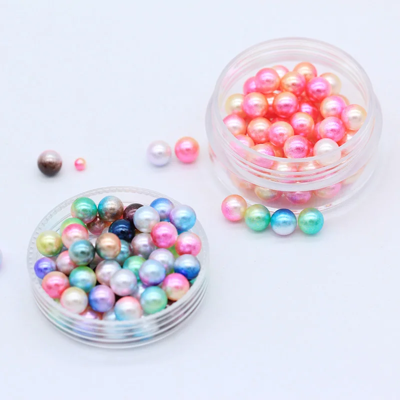 3-8mm Multicolor No Hole Imitation Pearls Round Loose Beads Garment Handmade DIY Accessories For Fashion Jewelry Making | Дом и сад