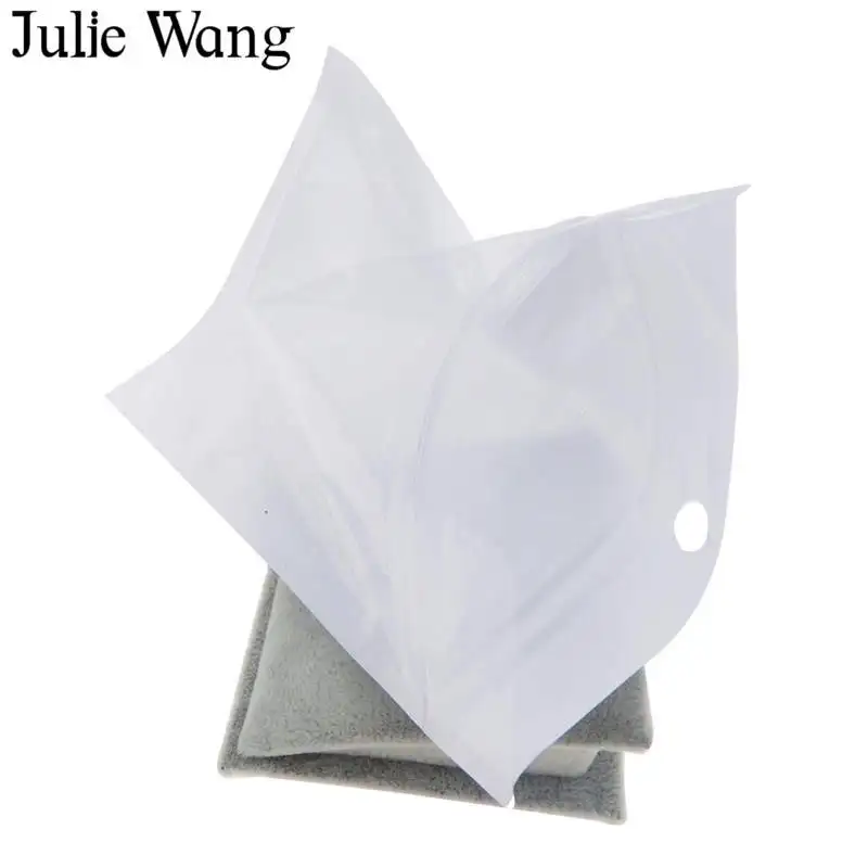 Julie Wang 50 шт. белая прозрачная самозакрывающаяся молния пластиковая Розничная