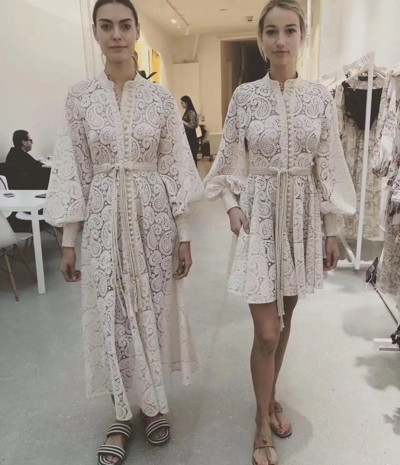 Ранняя осень выдалбливают Кружева платье 2019 высокое качество мода богемный