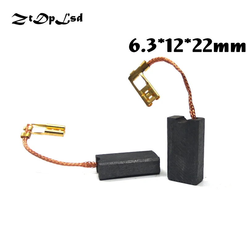 ZtDpLsd 2 Pcs/Pairs 6 3x12x22 мм мини-дрель Замена для электрической мясорубки угольные щётки