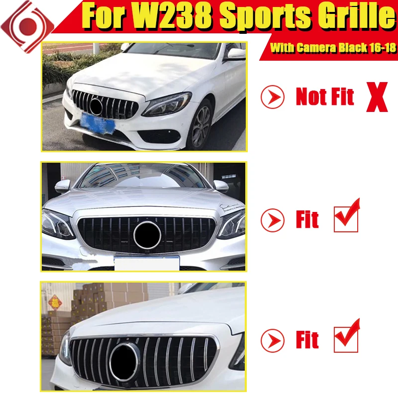 W238 GTS Решетка переднего бампера гриль сетка без знака подходит для Mercedes E class E200 E250
