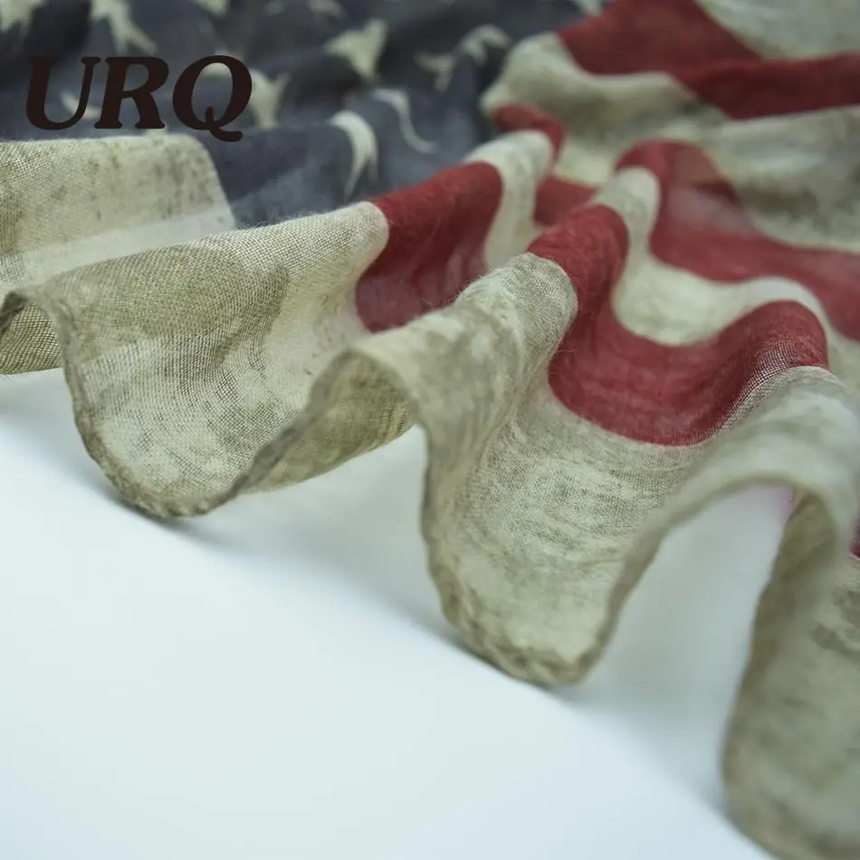 Зимние теплые шарфы для шеи новый шарф с принтом флага США трубчатые женщин