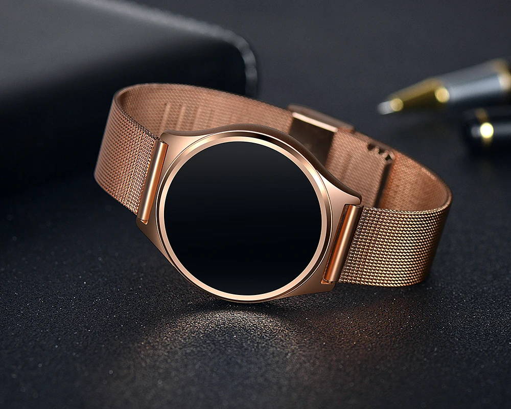 2019 для мужчин Smart запястье модные спортивные фитнес часы Touch светодио дный