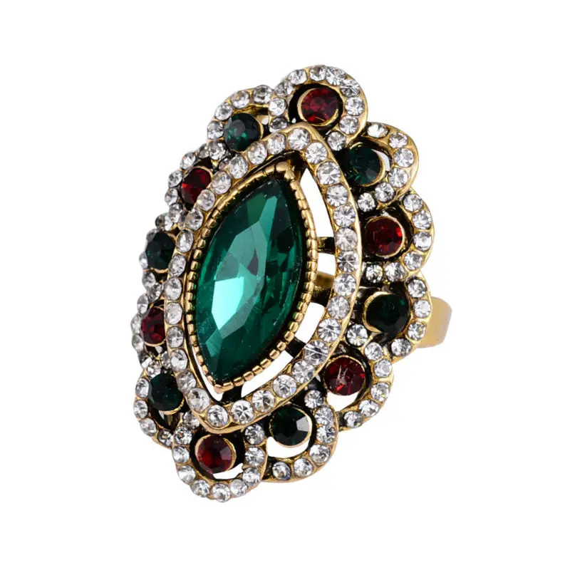 2019 Роскошные модные большие женские кольца с очаровательным покрытием под