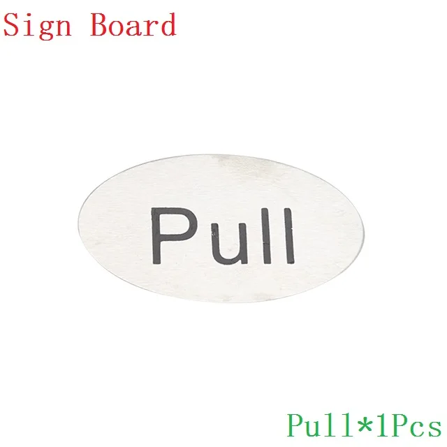 Pull 1 шт. Pull Push наклейка вывеска домашний магазин настенная дверь Нержавеющая Сталь Многофункциональная креативная Бытовая 2019NEW горячее качество - Цвет: Pull