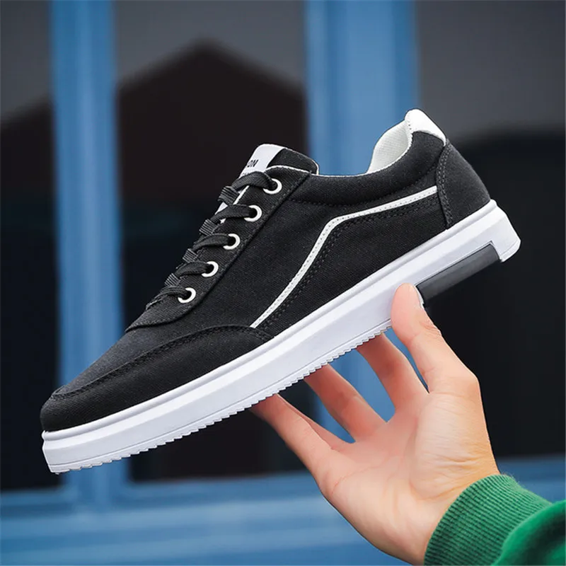 2019 мужские вулканизированные кеды дышащие туфли на плоской подошве Мужская