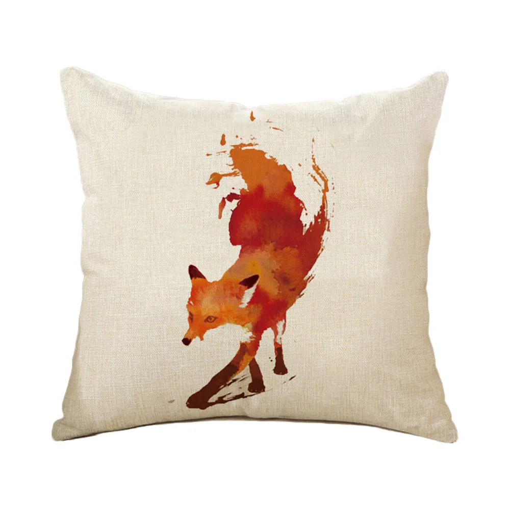 

Cute Cartoon Square Sofa Throw Pillow Case Car Back Cushion Decor Covers