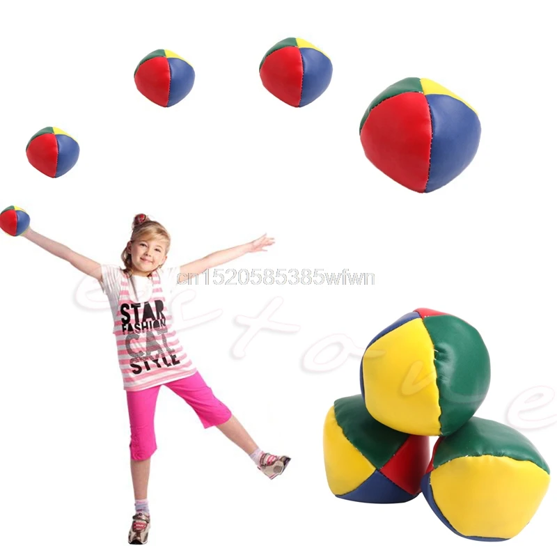 1Pc Fun And Exercise Juggling Balls Set Classic Bean Bag Juggle Magic Circus Kids Toy Gift #HC6U# Drop shipping | Игрушки и хобби