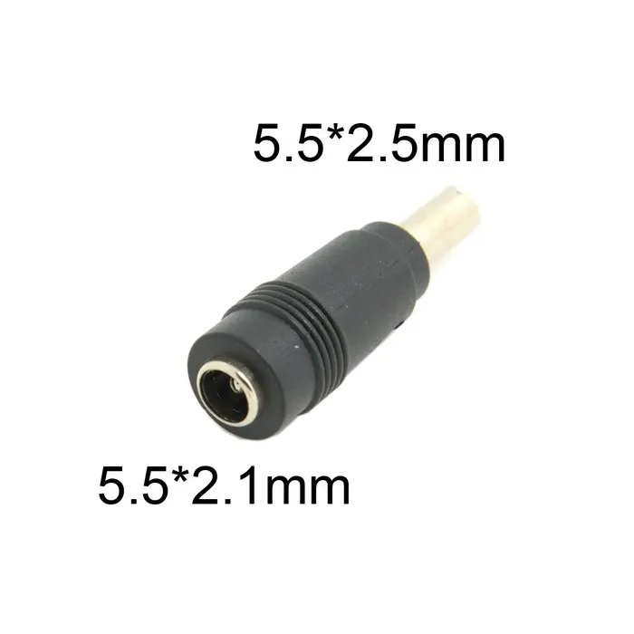 

5,5 2,5 мм DC Power 5,5x2,5 мм штекер до 5,5 2,1 мм DC 5,5x2,1 мм гнездовой адаптер соединитель