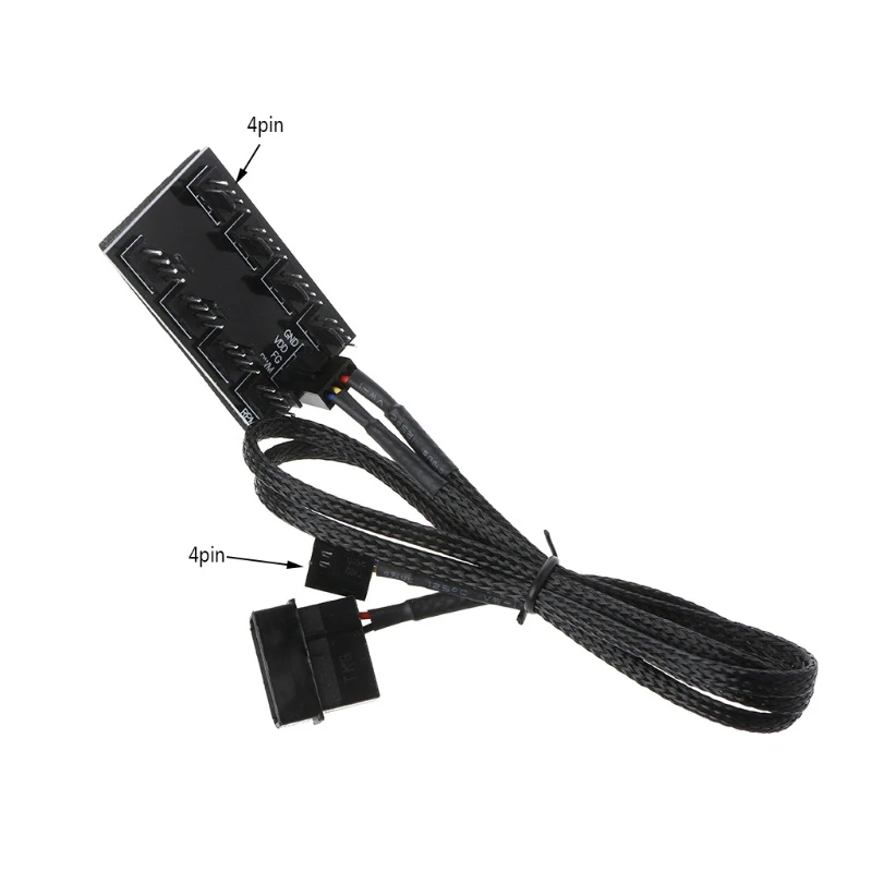 Новинка от 1 до 8 4 контактный разветвитель вентилятора Molex TX4 PWM для охлаждения ЦП