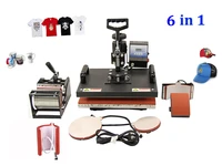 dhl free dhl free multifunctional sublimation heat press machine 6 in 1 for cap mug plates t shirts printing