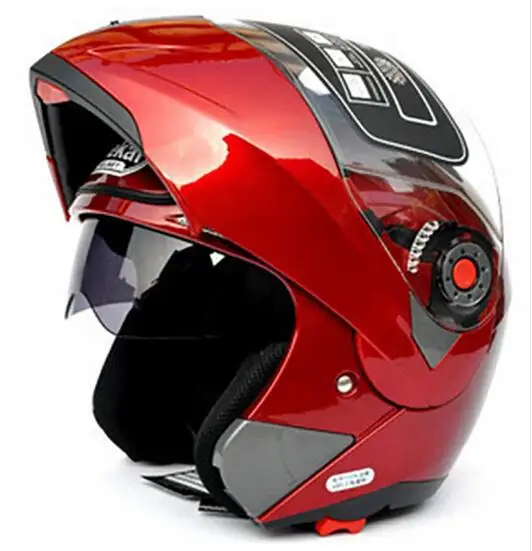 sale Jiekai Motorcycle helmets Safe Double Visor ECE DOT Flip up helmet casque moto Racing 4 season motor cycle MOTO | Автомобили и