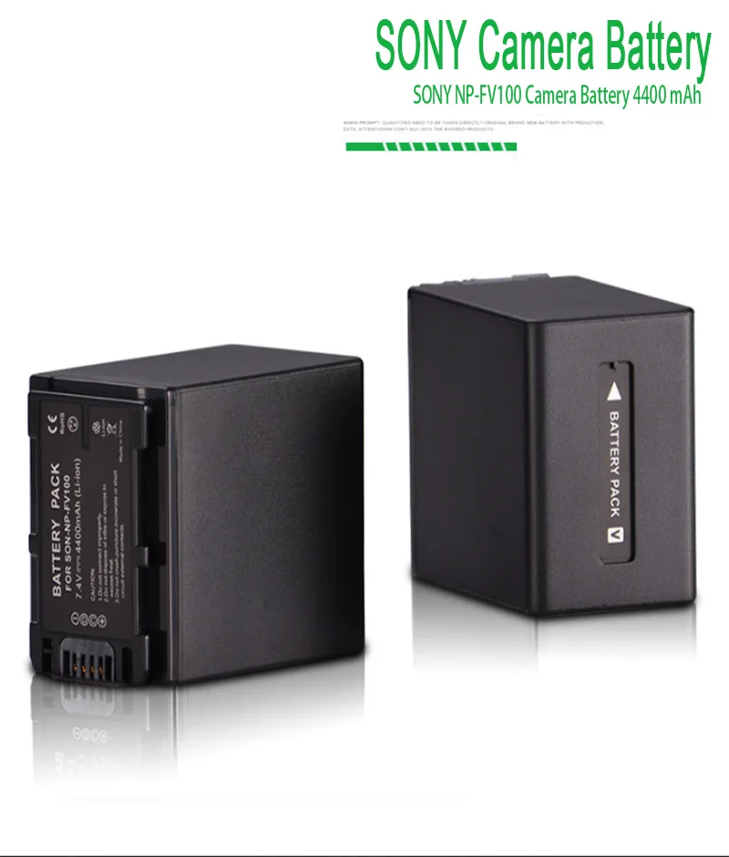4400 мА/ч, NP-FV100 NP FV100 NPFV100 цифровой литий-ионная Батарея для sony DCR-SR15 SR21 SR68 SR88 SX15 SX21 SX44 SX45 Камера батареи