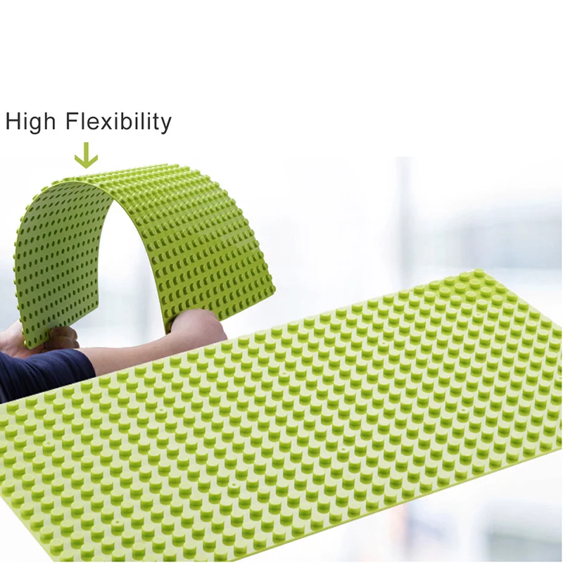 Базовая пластина большого размера совместимая с кирпичами базовая из крупных