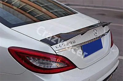 W218 CLS углеродное волокно задний багажник спойлер крыло для Mercedes Benz W218 2012- Стиль renntech