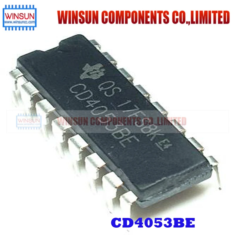 10 шт. CD4053BE DIP16 CD4053 CMOS Фирменная Новинка|Соединители| |