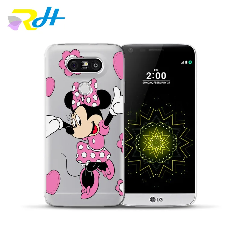 Чехол для LG G4 G5 G6 K4 K7 K8 K10 2017 X Power 2 чехол экрана ТПУ задняя крышка Q6 Q8 Coque Микки Минни