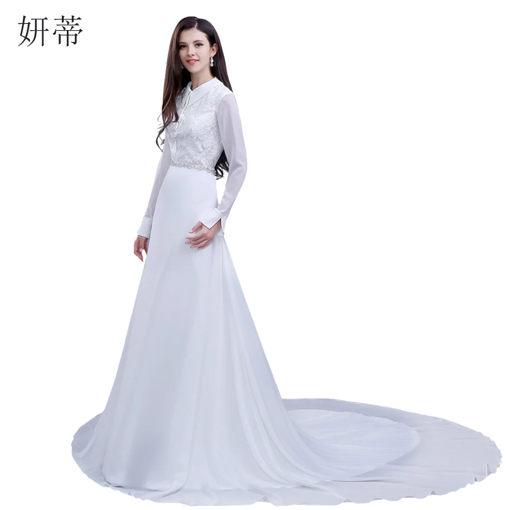 Женское винтажное свадебное платье шифоновое кружевное из двух предметов с