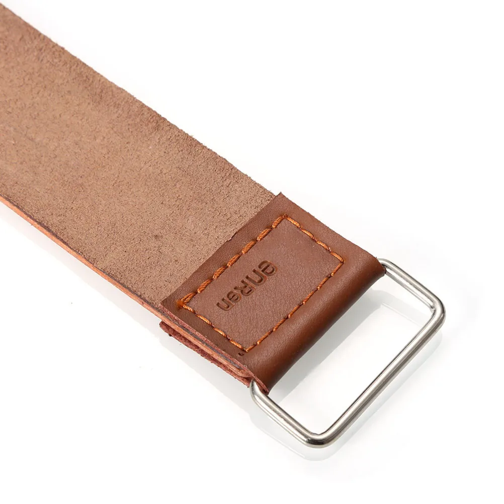 Прочный мужской кожаный ремешок для бритья из воловьей кожи прямой бритвенный