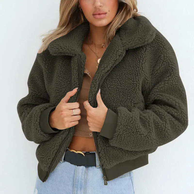 HEE GRAND/искусственный мех пальто для женщин 2018 зима Oversize норки отложной воротник