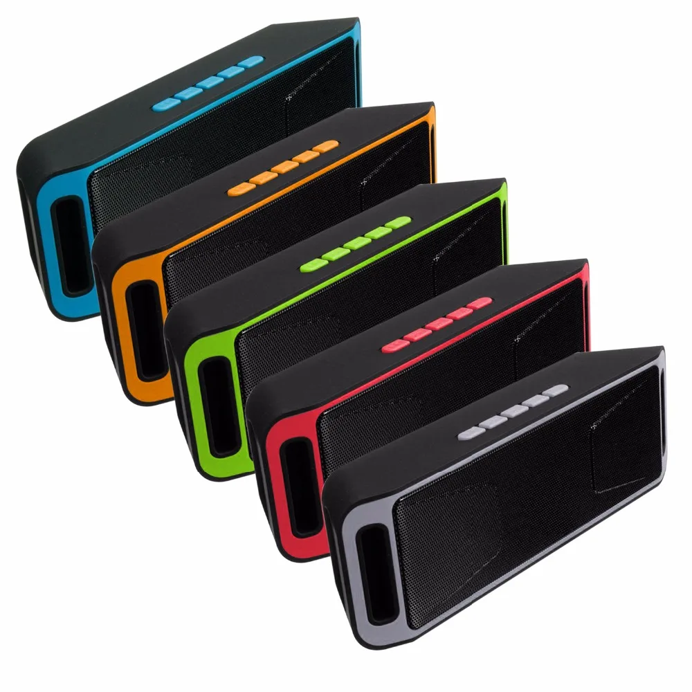 Горячие sc208 Беспроводной Динамик Bluetooth 4.0 стерео сабвуфер Колонки TF USB FM Радио