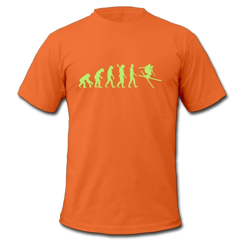 Design Casual Men's T Shirt Evolution T 