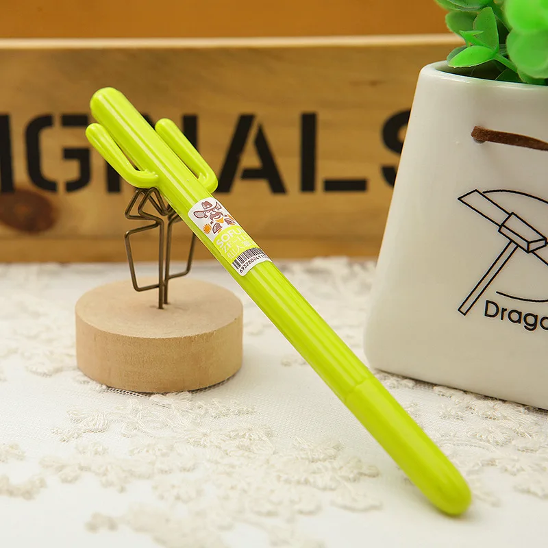 3 шт./лот гелевые ручки кактуса канцелярские принадлежности модный подарок