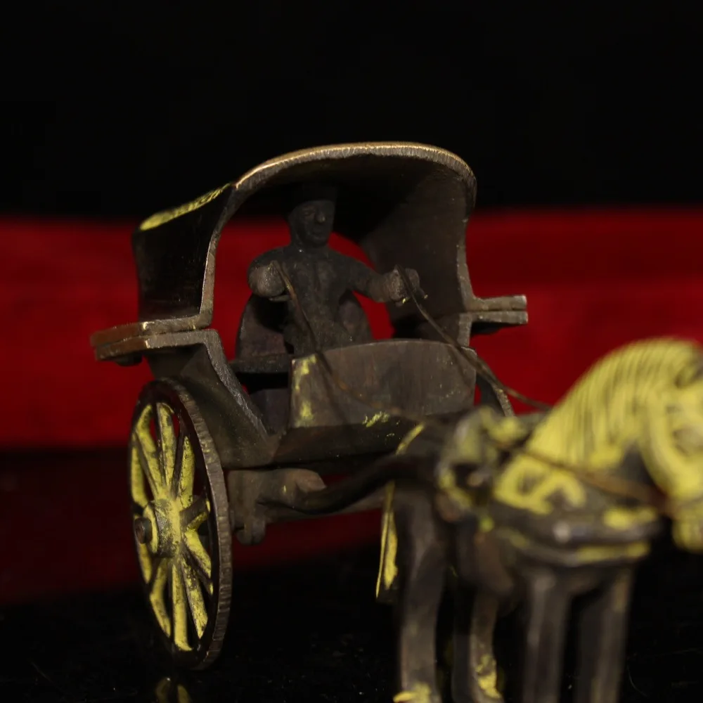 Коллекция древней чистой меди ручной работы лошадь-нарисованная карета | Дом и