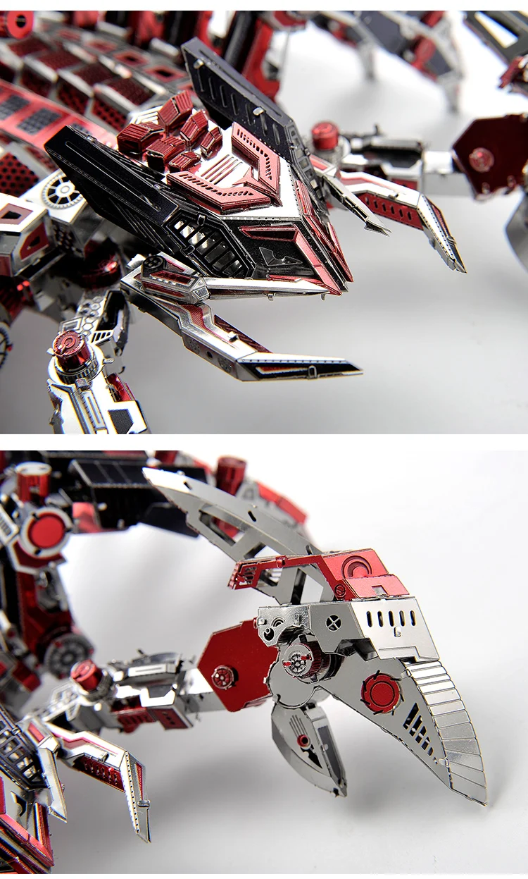 Microworld Red devils Скорпион модель Сделай Сам лазерная резка головоломка животное Робот Модель 3D металлическая головоломка игрушки для взрослых подарок