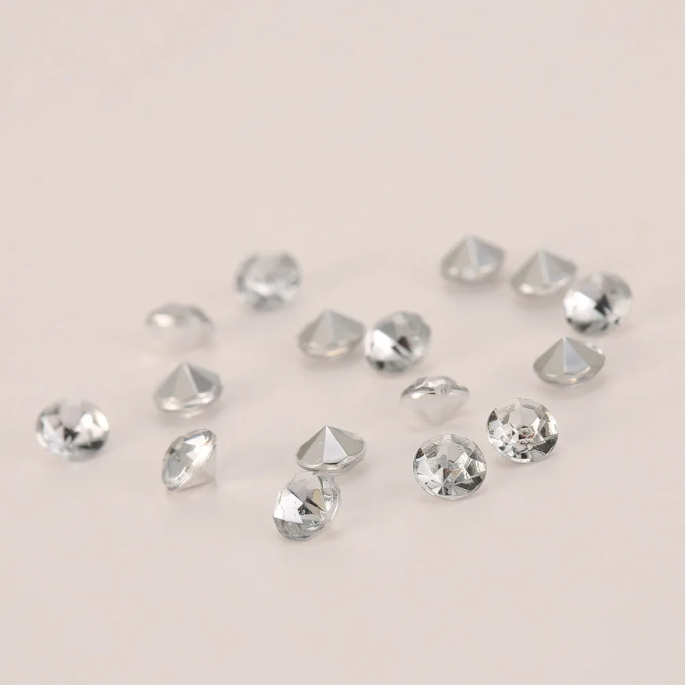 Акриловые бриллиантовые свадебные конфетти 5000 шт. 4 мм стандартное украшение для