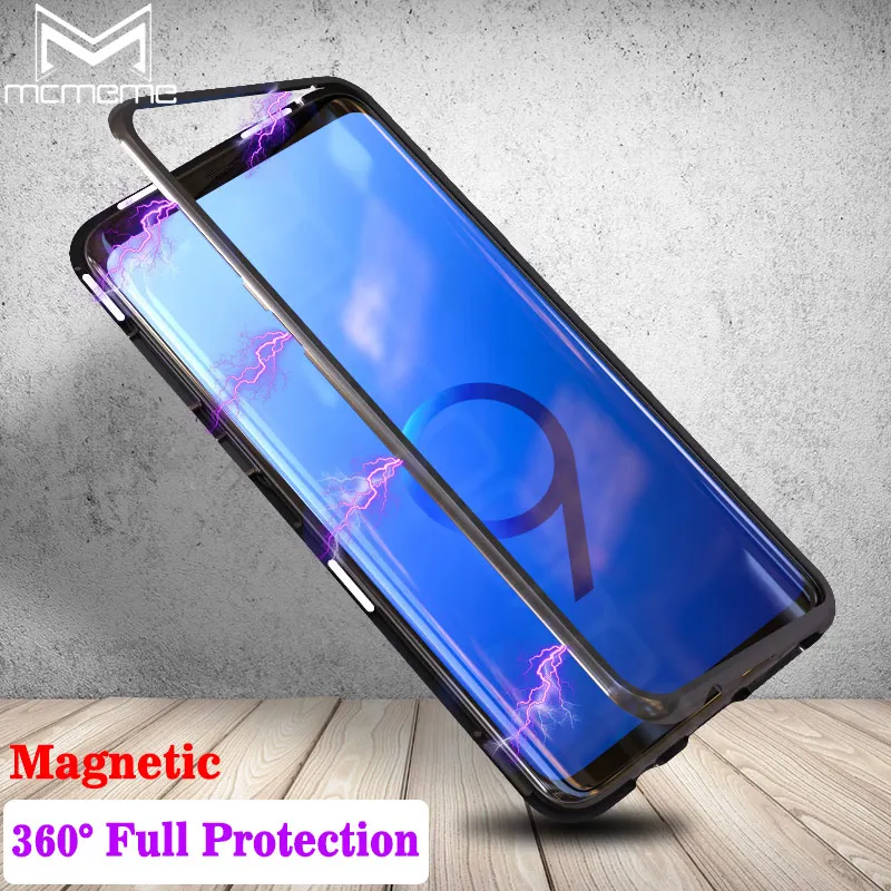 Магнитный адсорбционный металлический чехол для Samsung Galaxy S8 S9 Plus S7 Edge из
