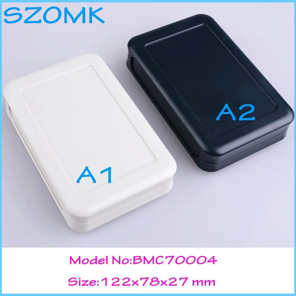 

10 pieces, hot selling szomk electronics enclosure boxes 2015 new 122*78*27mm electrical project box, electronics outlet boxes
