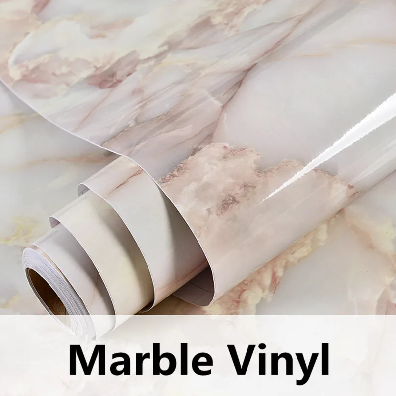 Современная мраморная самоклеящаяся настенная бумага кухонный шкаф виниловая