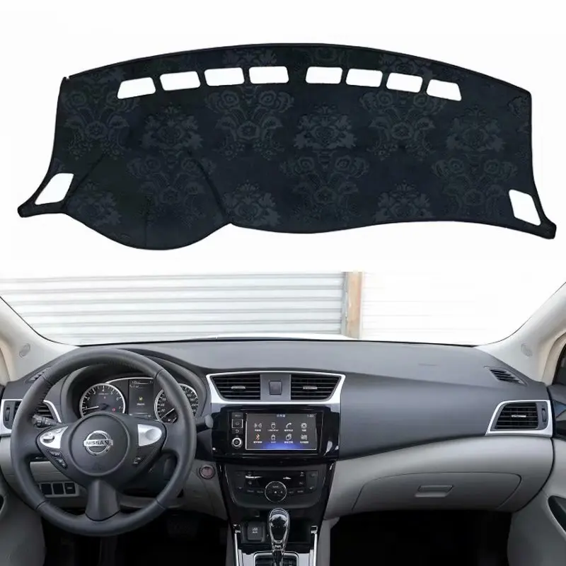 Фланелевые коврики для приборной панели Nissan SYLPHY Sentra B17 2012 2013 2014 2016 2015 2017