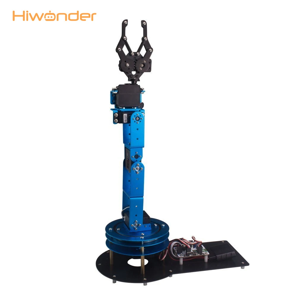 Hiwonder Industrial 6 DOF Robot Arduino Arm в разобранном виде с пультом дистанционного управления