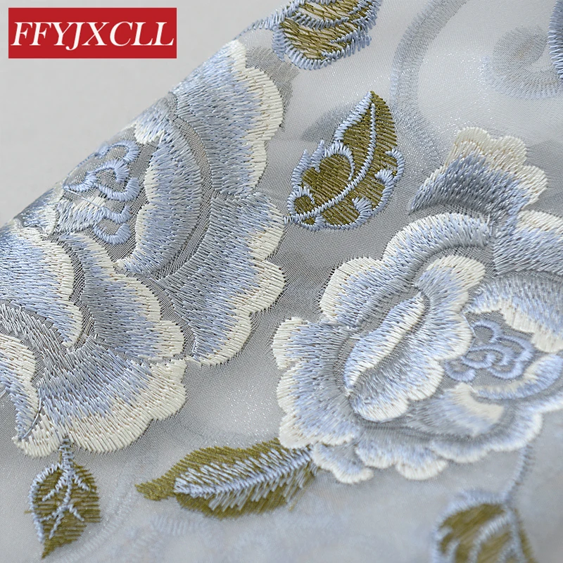 Европейский роскошный полый растворимая вышивка оконные экраны шторы для гостиной спальни занавески прозрачная ткань