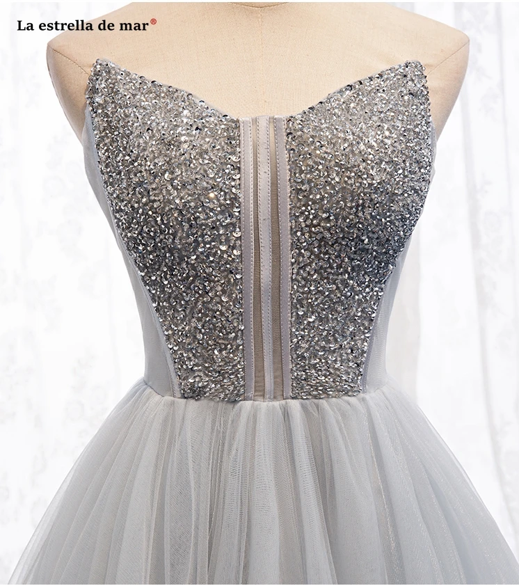 Vestido Подружка невесты boda2021 Новое фатиновое платье с украшением в виде кристаллов