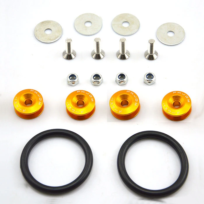 Gold JDM Quick Release Fasteners For Car Bumpers Trunk Fender Hatch Lids Kit | Автомобили и мотоциклы