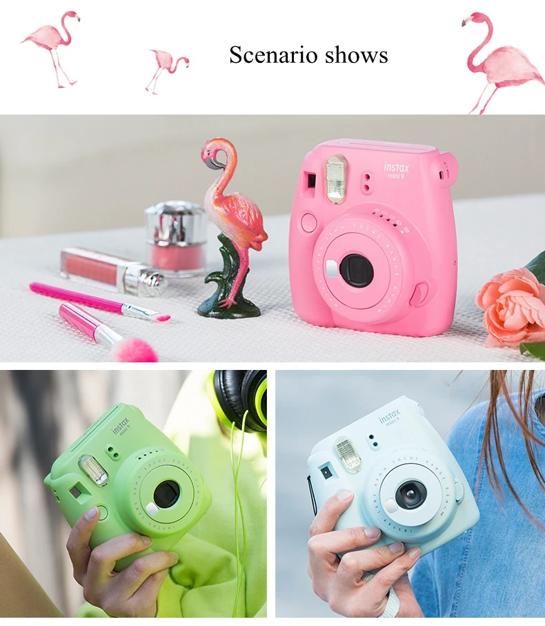 Instax mini9 фотокамера, фотопринтер, фазовый аппарат, обновление mini8